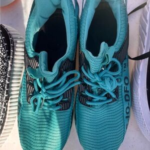 Mens Teal and Black Sneakers